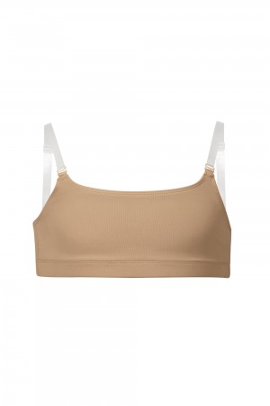 Biancheria Intima Bloch Leia Crop Top Bambino Tan | ITDFL29134