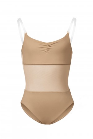 Biancheria Intima Bloch Sunna Mesh Panel Body Liner Bambino Tan | XITBH20611